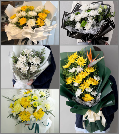 贵州六盘水盘县竹海镇海子村白事花束代送